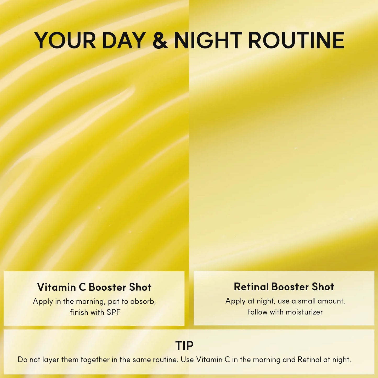 Booster Shot Skin Renewal Duo - Vitamin C & Retinal for Day and Night Brightening, Pore Minimizing, Moisturizing, and Fades Dark Spots | 1.01 Fl Oz + 1.01 Fl Oz