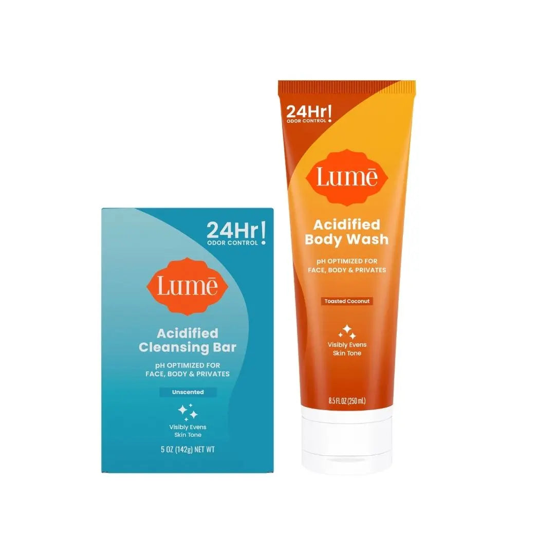 Ph Optimized Body & Intimate Wash Bundles: Acidified Body Wash or Cleansing Bar Soap - Shampoo, Face, Body, and Shave Bar or Hydrating AHA Body Wash Gel. Powered by Mandelic Acid