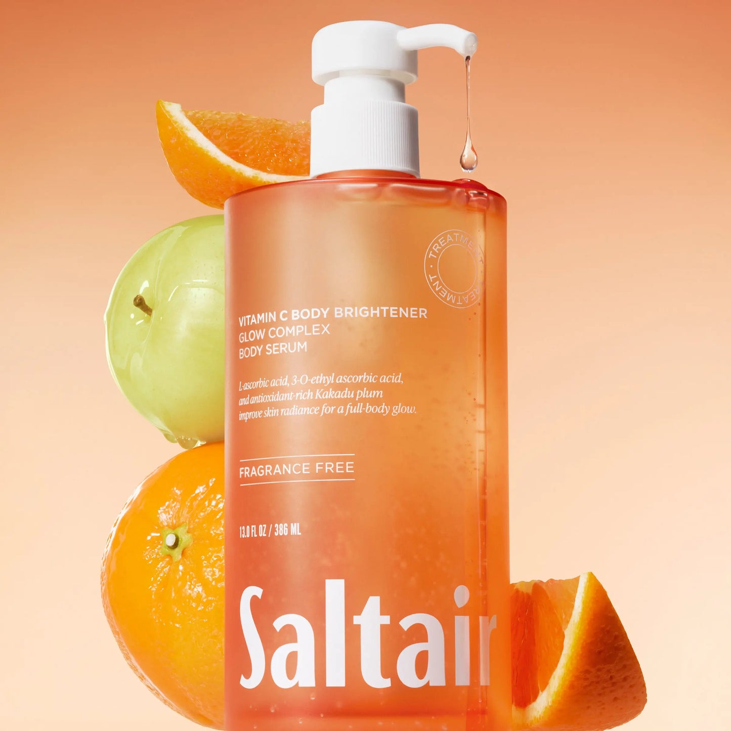 Saltair Vitamin C Body Serum for Glowing & Brighter Skin - Glow Complex Body Brightener with Kakadu Plum & Glycerin - Lightweight, Fast-Absorbing Treatment - 13 Fl Oz