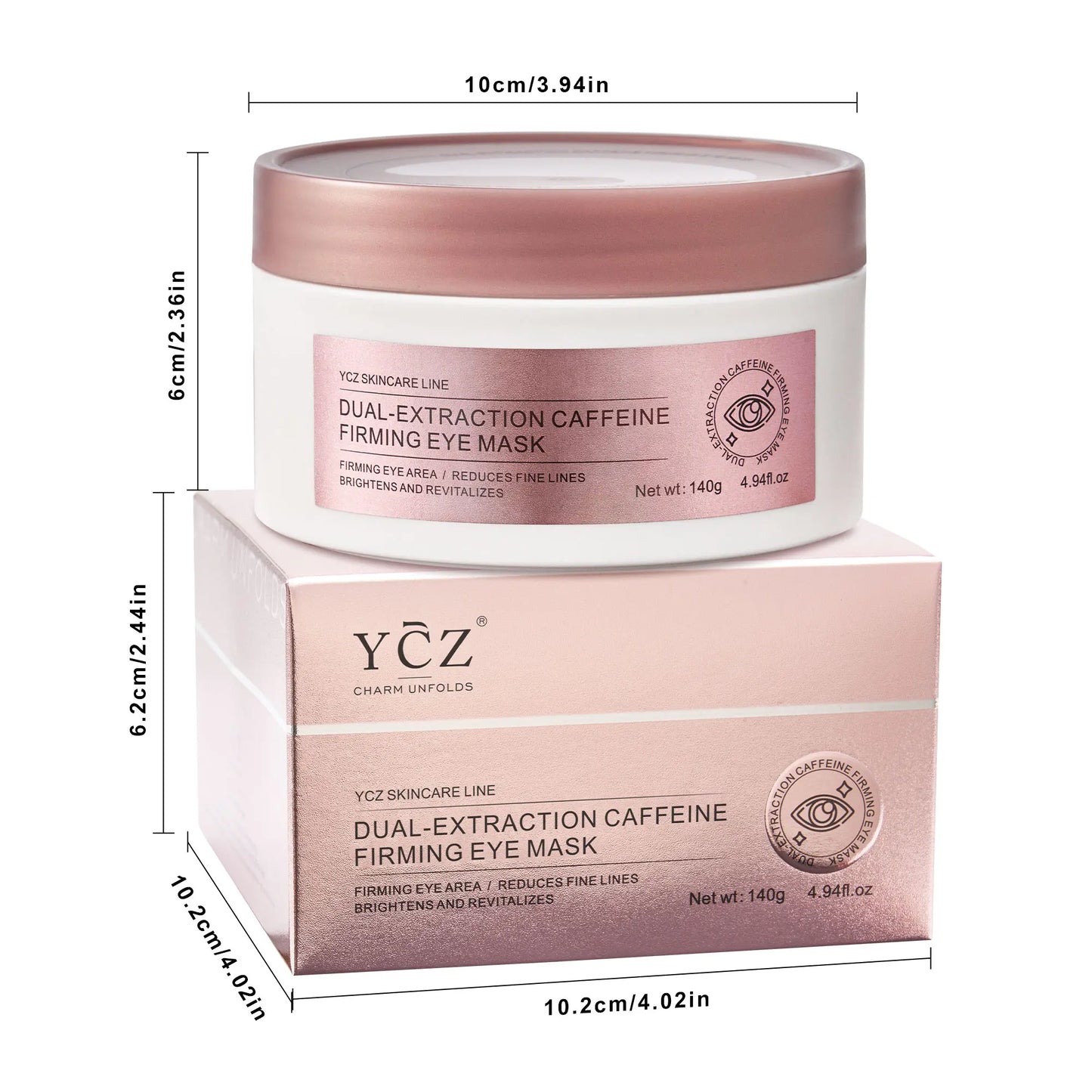 YCZ Caffeine Collagen Firming Eye Mask 60 Pieces | Target Puffiness, Dark Circles & Fine Lines for Smoother, Brighter Under-Eye Skin #Summervibes