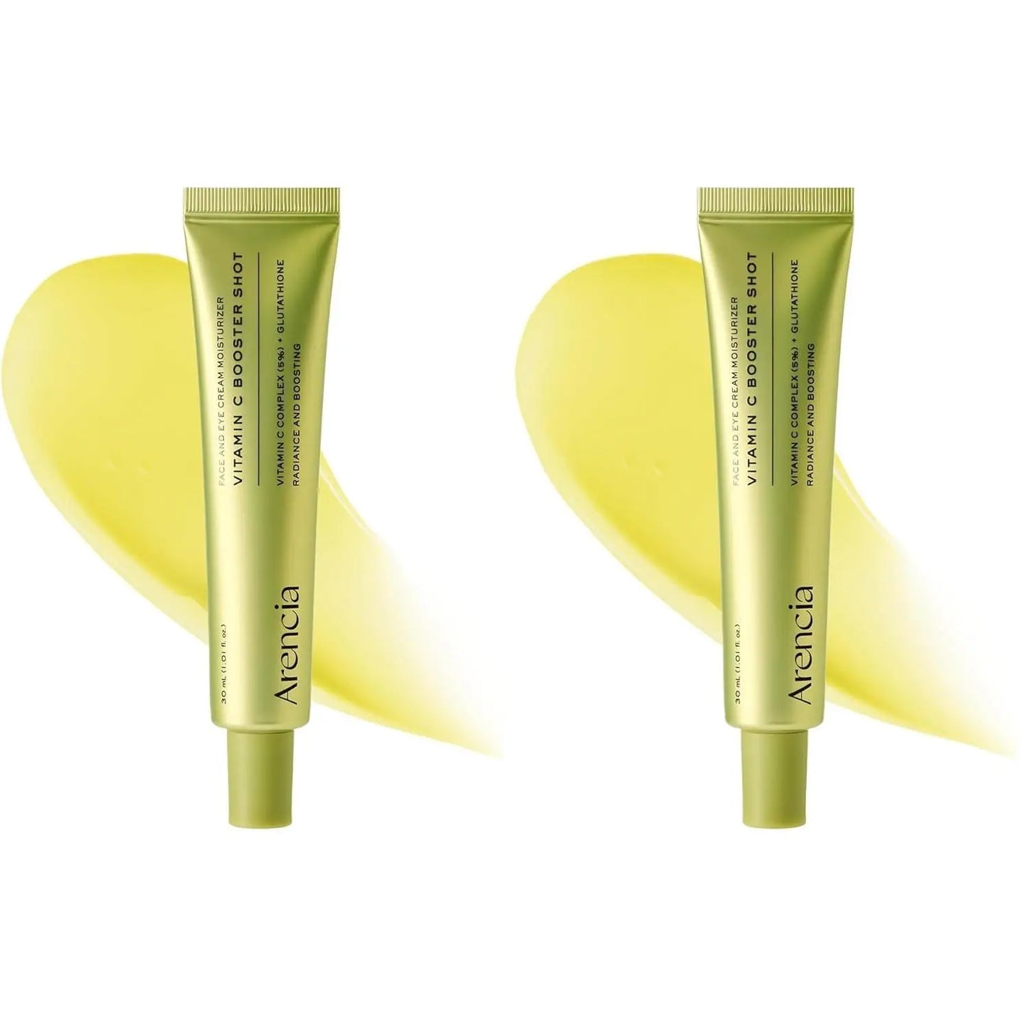 Arencia Unscented Vitamin C Booster Shot Glow Serum - with Glutathione, Niacinamide & Vitamin E, 30Ml/1.01 Fl.Oz Korean Skincare for Fade Dark Spots, Skin Repair, Brighten Skin Tones - Face Care Products, Beauty Products
