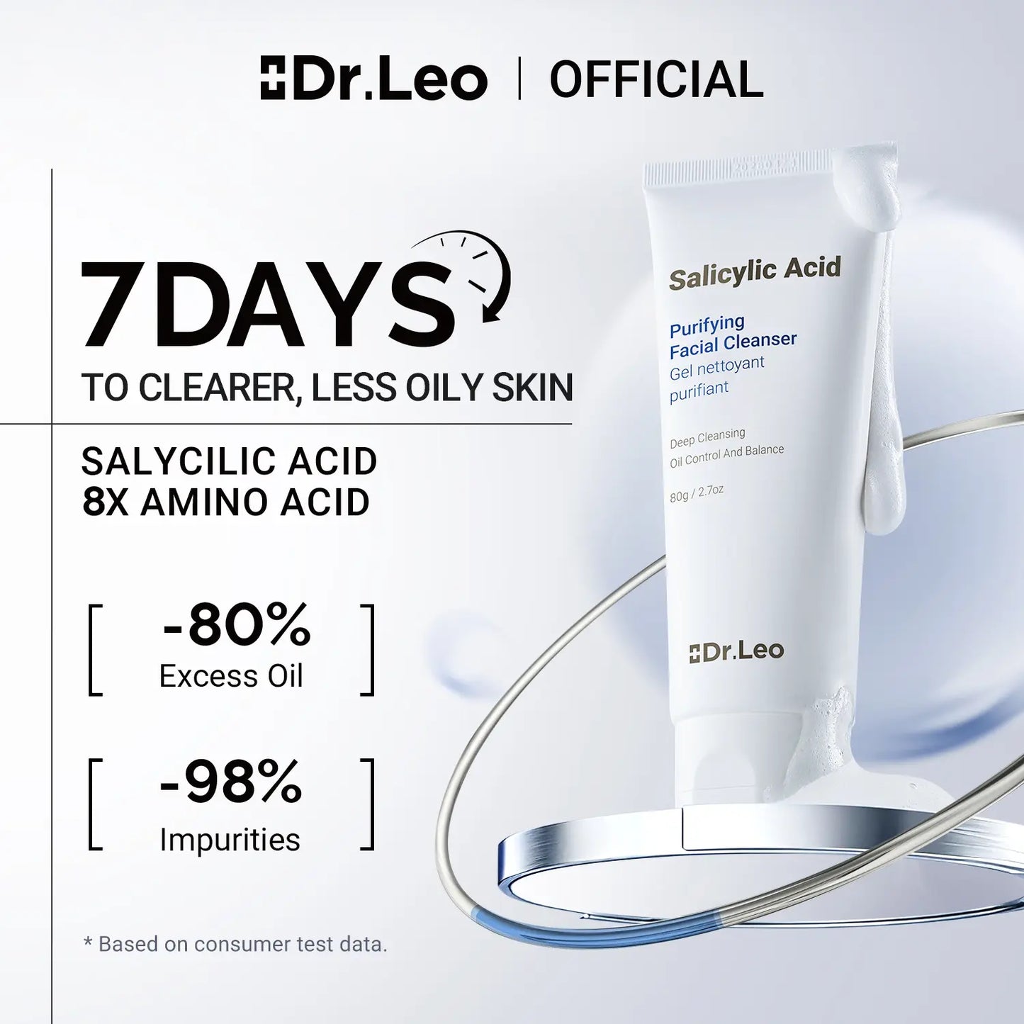 【Bundle & Save】Dr.Leo Salicylic Acid Acne Treatment Set | 24H Pimple Rescue + 15 Minutes Blackhead Removal + Pore Detox + Oil Control | Drying Lotion + Clay Mask Stick + Cleanser Skin Repair #Mothersdaygift #Summervibes