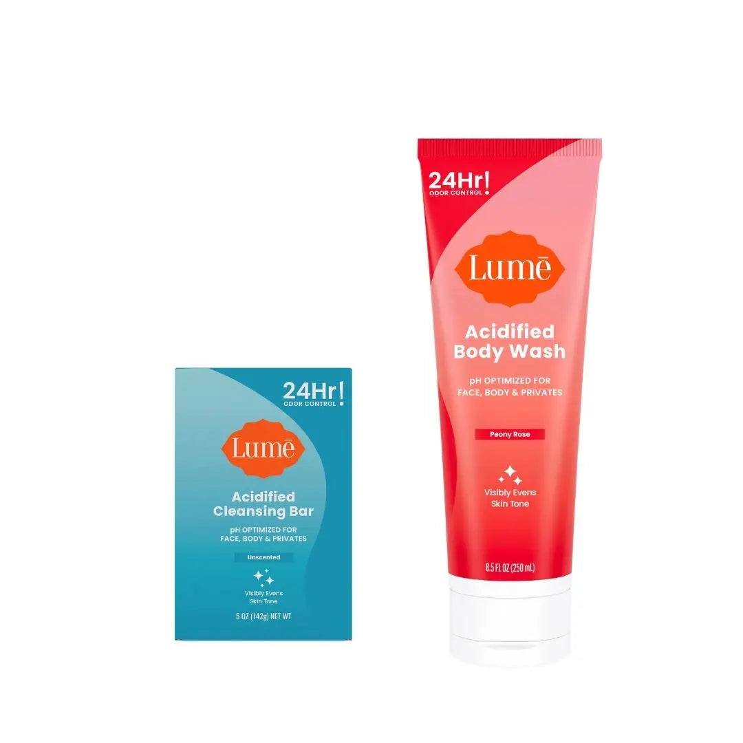Ph Optimized Body & Intimate Wash Bundles: Acidified Body Wash or Cleansing Bar Soap - Shampoo, Face, Body, and Shave Bar or Hydrating AHA Body Wash Gel. Powered by Mandelic Acid