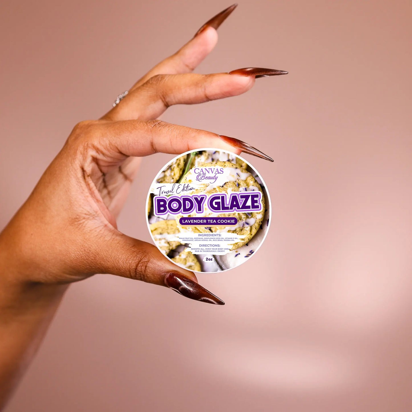 VIRAL Beauty Travel Size Body Glaze 2Oz Daily Moisturizer Skin Repair Anti-Aging Formula with Palm Fruit Oil & Argan Kernel Oil