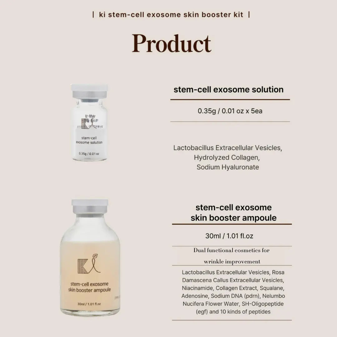 KI Exosome Booster Ampoule Kit – Advanced Skin Care for Hydration & Glow | Made in Korea