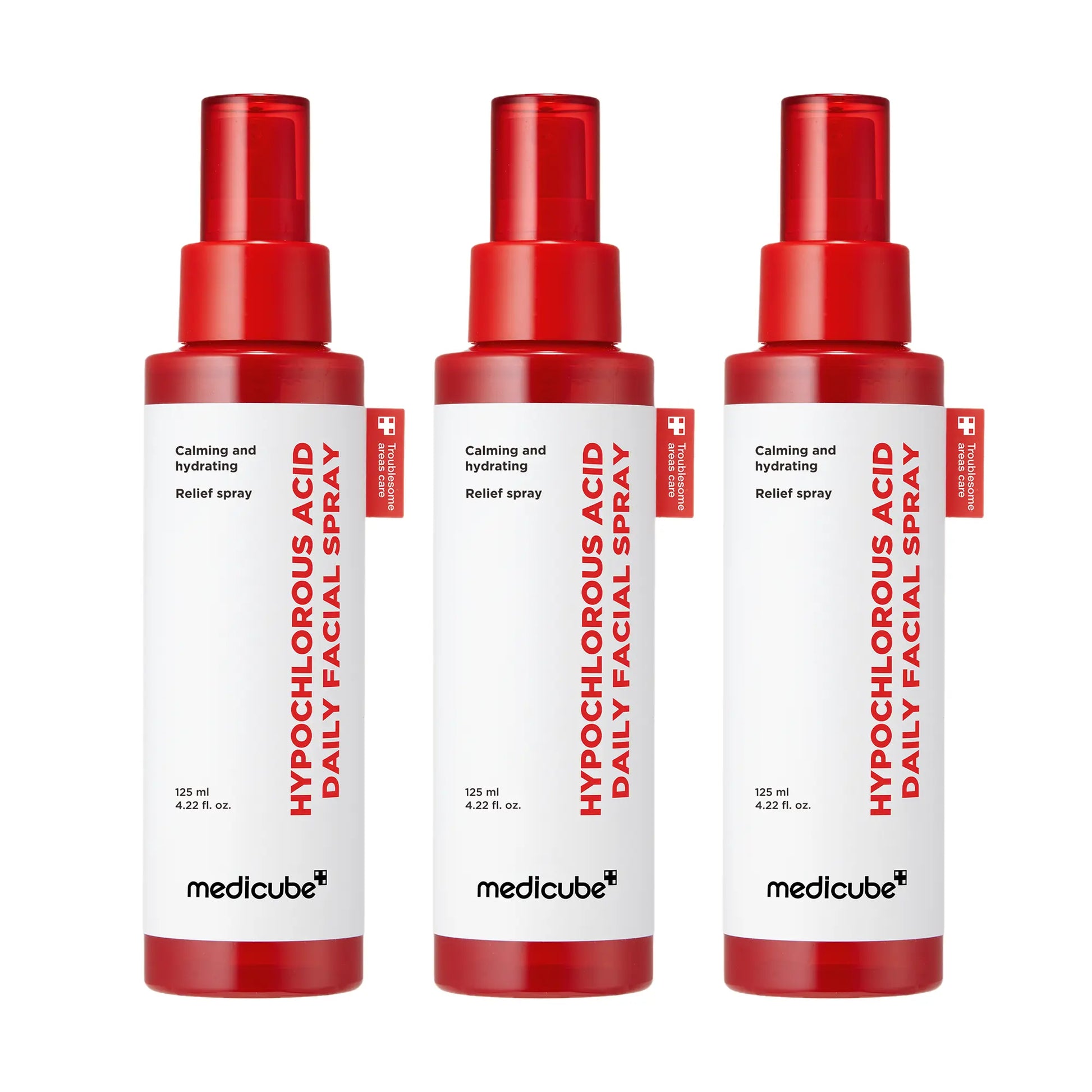 [Medicube] Hypochlorous Power Relief SOS Spray Designed for Acne Prone Skin | Hypochlorous Acid Facial Mist for Soothing Redness Due to Dryness | for Uneven Skin Tone & Texture | Korean Skincare | 4.22 Fl.Oz