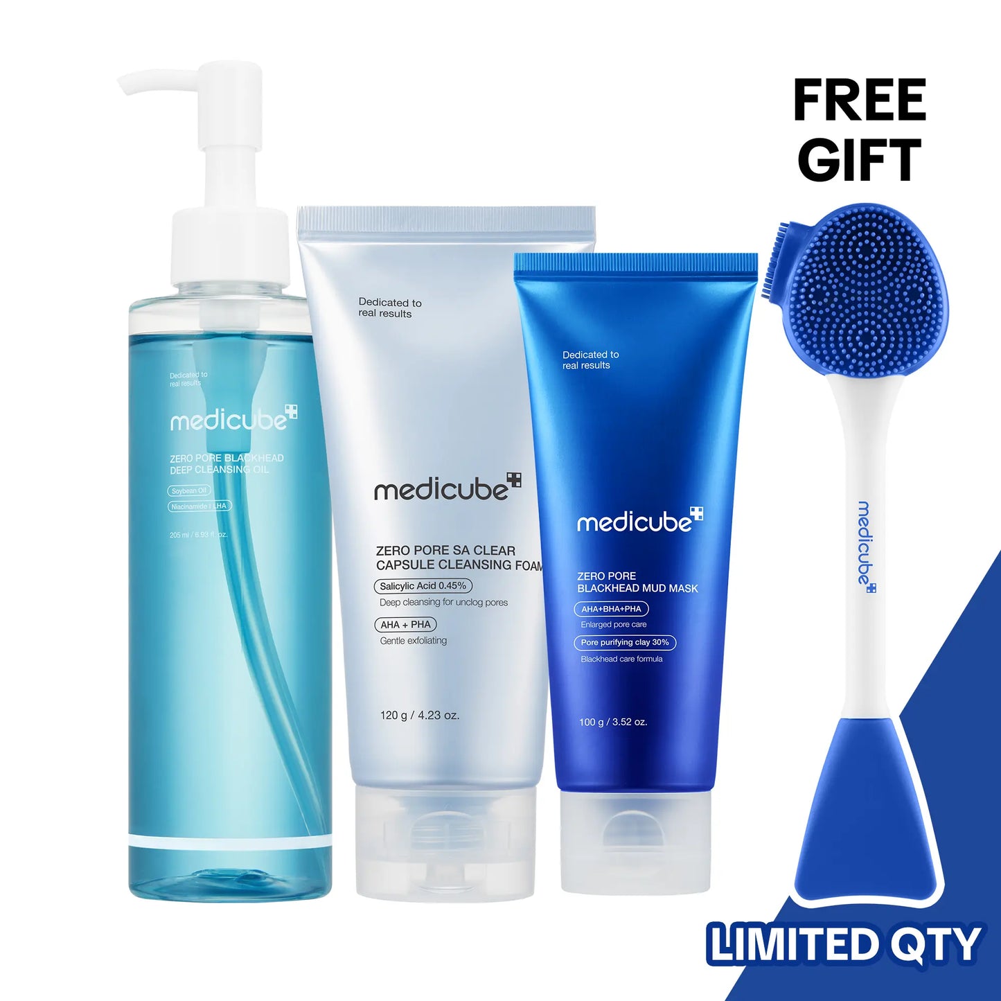 [Medicube] Pore-Fect SetㅣDeep Pore Cleansing, Gentle Exfoliating Foam Cleanser, Mud Clay MaskㅣExcess Sebum, Look of Blackhead Care, Korean Skincare