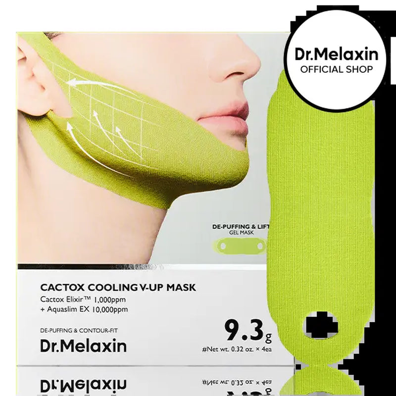 [Dr.Melaxin Official] CACTOX V-LIFTING MEWING BAND with Cactus Cooling Reduce Puffiness & Pore Tightening for Visible Pore Care Skin Repair