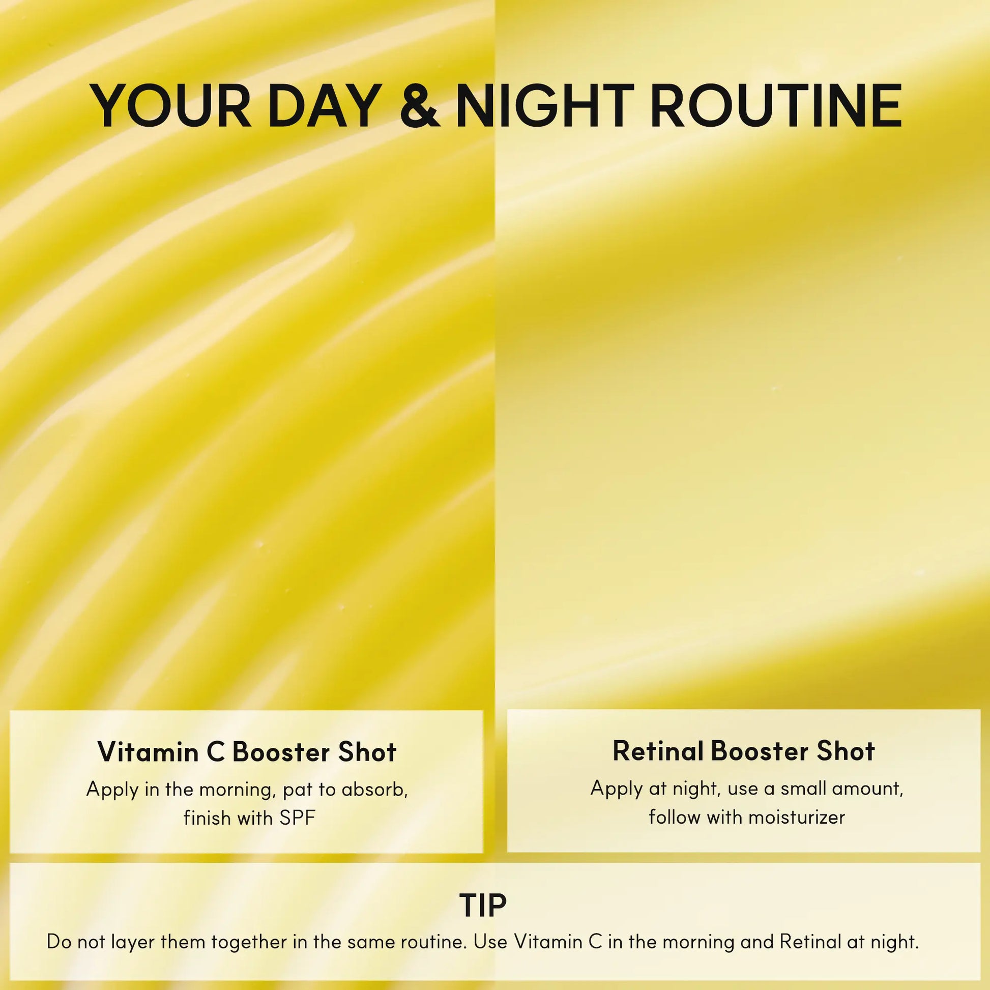 Booster Shot Skin Renewal Duo - Vitamin C & Retinal for Day and Night Brightening, Pore Minimizing, Moisturizing, and Fades Dark Spots | 1.01 Fl Oz + 1.01 Fl Oz