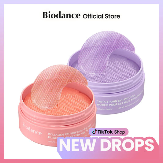 [Biodance Official] Collagen & PDRN Eye Patch for Wrinkle & Dark Circles | Collagen Peptide, Caviar PDRN, Korean Skincare Kit, under Eye Patches, Eye Patches Bundle, Puffy Eyes, Eyebag, Anti-Aging, Fine Line, Smile Line, Crow Feet, Dull Skin, Brightening