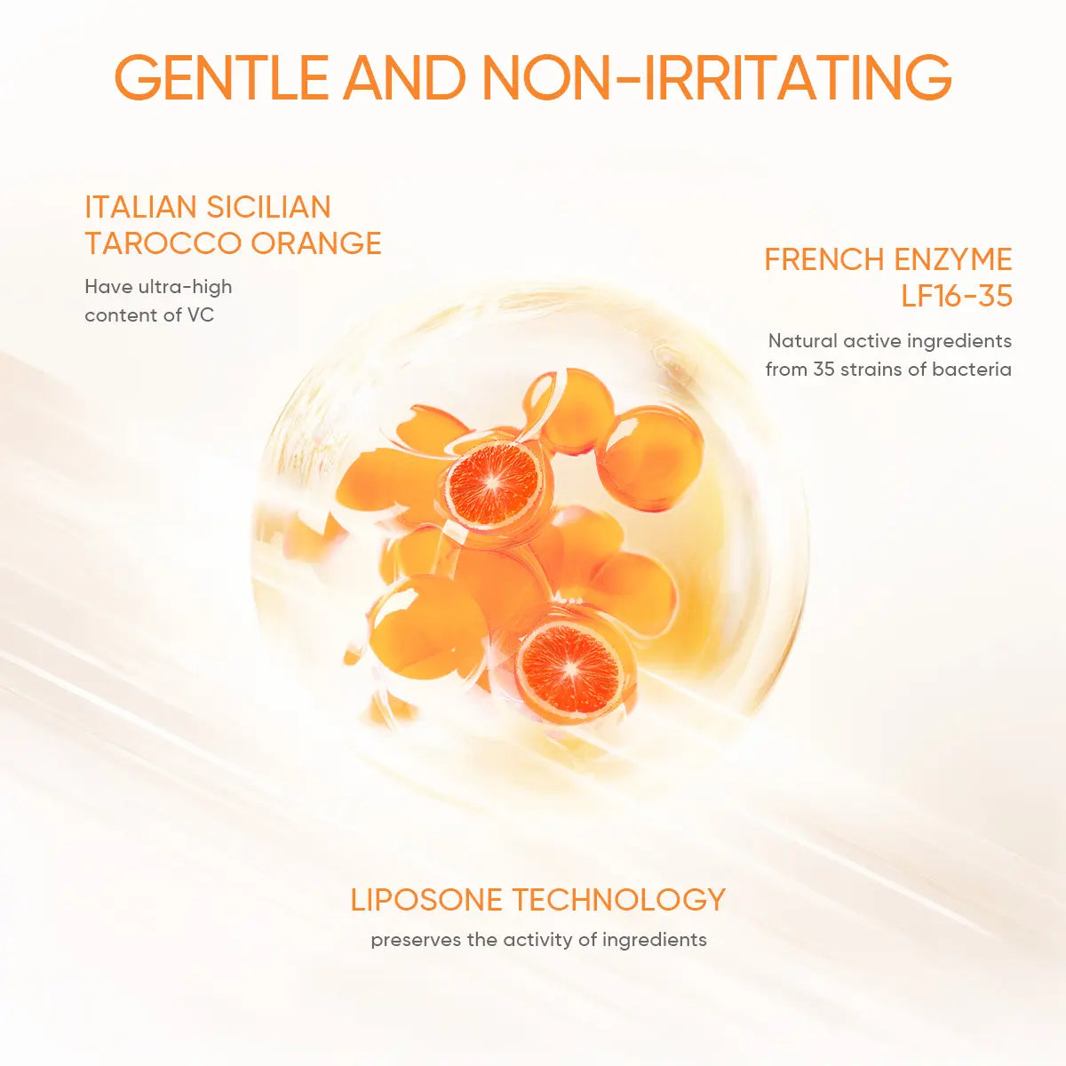 Orange Scented Exfoliator Clear Gel LF16-35 - Gentle Exfoliation for Face & Body