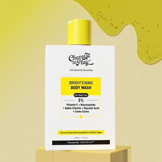 Chemist at Play Brightening Body Wash 236Ml with Camu Camu & Alpha Arbutin for Radiant Skin Repair & Even Tone