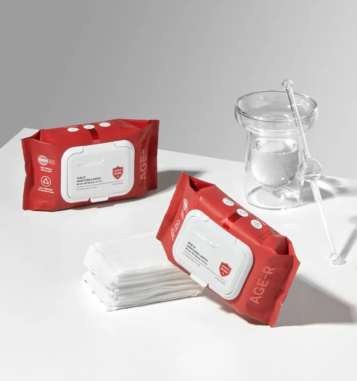 [Medicube] AGE-R Device Cleansing Wipes L Gentle