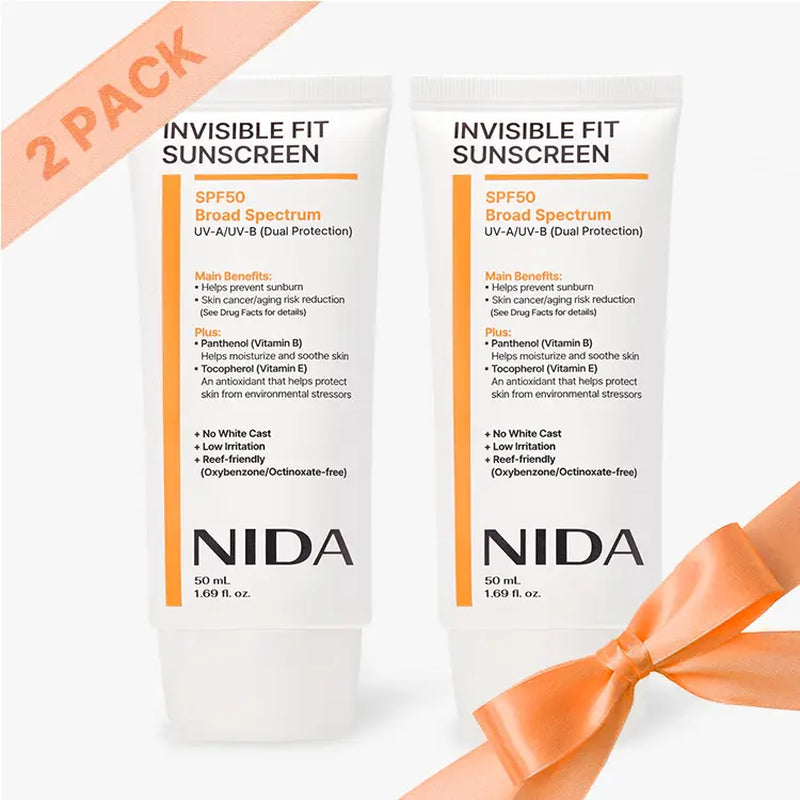 NIDA Invisible Fit Sunscreen Lightweight Spf Sensitive Facial