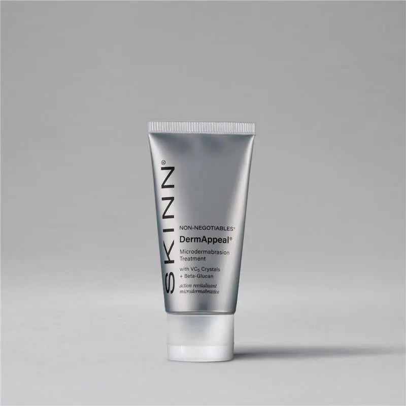 SKINN Cosmetics Dermappeal Microdermabrasion Beautytreatment W/ V5 Crystal Technology Facial Exfoliate Tube - Powerful Microdermabrasion Skincare Treatment for All Skin Types Brightening Exfoliating Moisturizing Chemical Exfoliant