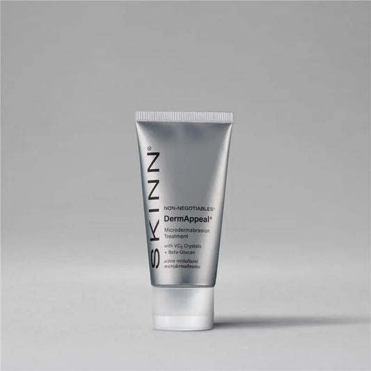 SKINN Cosmetics Dermappeal Microdermabrasion Beautytreatment W/ V5 Crystal Technology Facial Exfoliate Tube - Powerful Microdermabrasion Skincare Treatment for All Skin Types Brightening Exfoliating Moisturizing Chemical Exfoliant