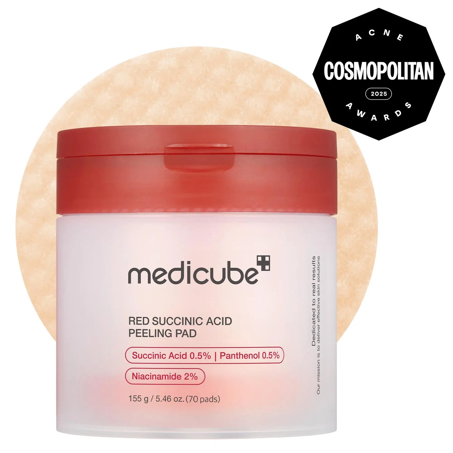 [Medicube] Red Succinic Acid Panthenol Pads | Niacinamide + Salicylic Acid Skincare