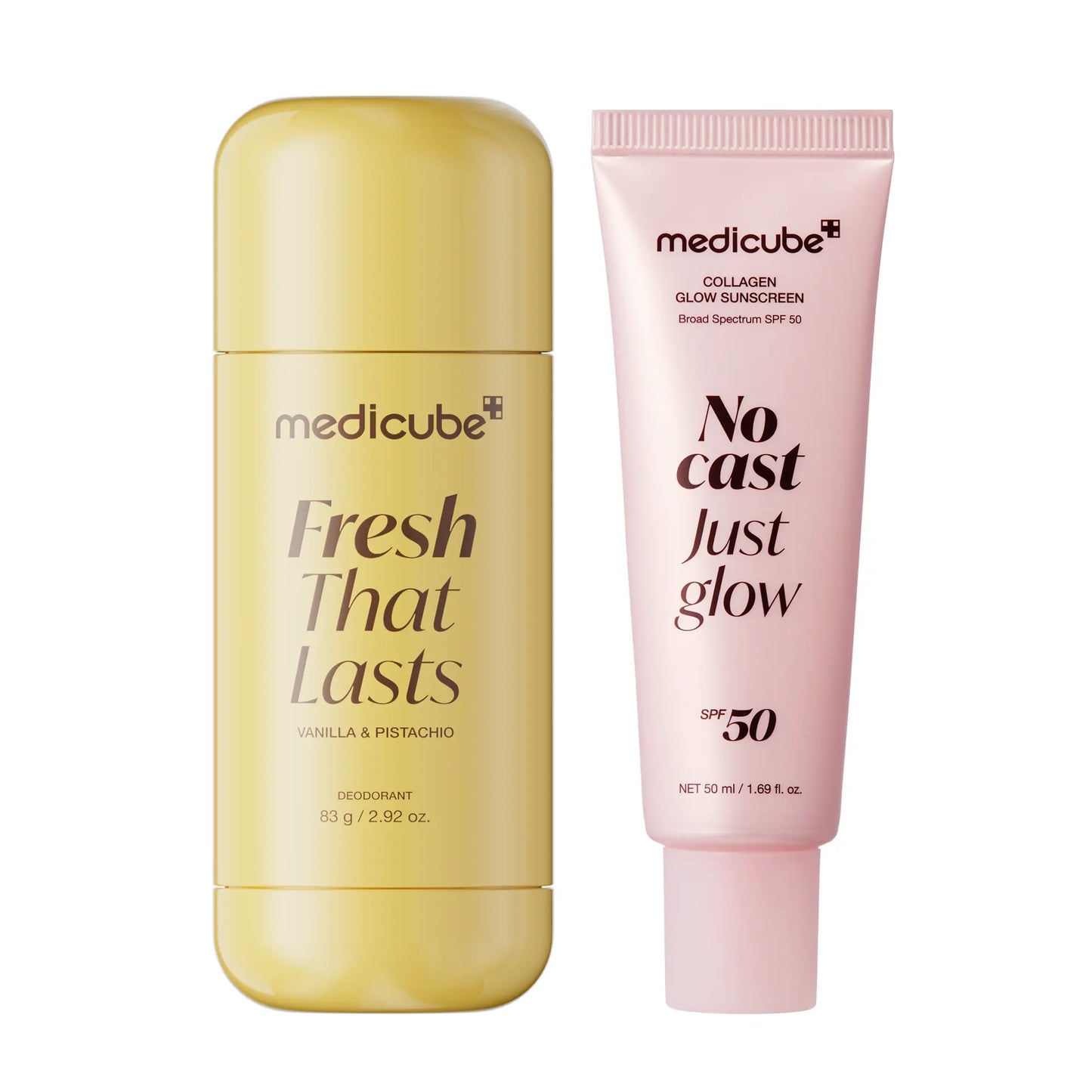 [NEW] [Medicube] Summer Essentials Duo for Summer Sun Care | Brightening, Smoothing, Hydrating Face & Body Care | Deodorant Vanilla & Pistachio, No Cast Just Glow Collagen Sunscreen, Kojic Acid Jelly Mist Serum, Kojic Acid Body Wash | Korean Skincare