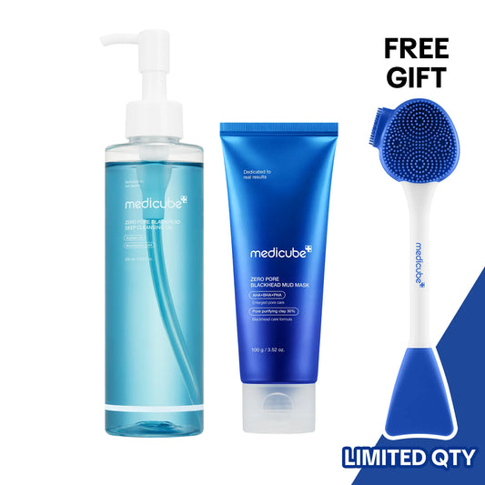 [Medicube] Pore-Fect SetㅣDeep Pore Cleansing, Gentle Exfoliating Foam Cleanser, Mud Clay MaskㅣExcess Sebum, Look of Blackhead Care, Korean Skincare