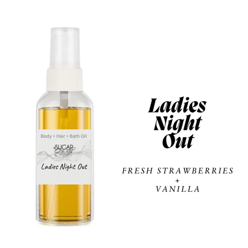 1.5 Oz Sampler Body Oil W/Sprayer Vegan Friendly Handcrafted ~ Best Sellers