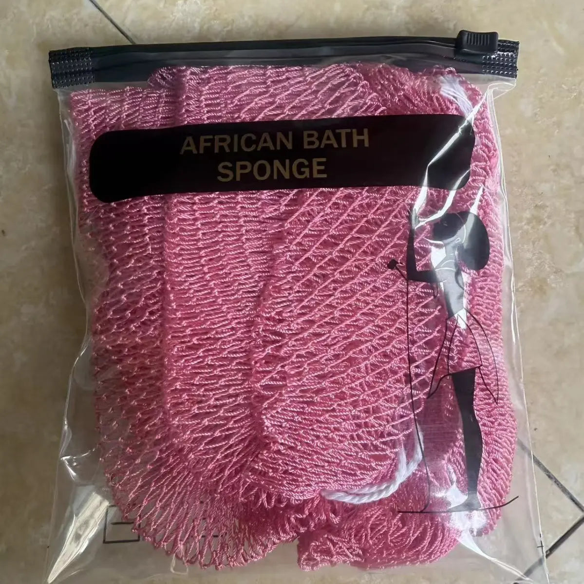 Authentic African Net Sponge - Premium Exfoliating Body Scrubber, Long & Durable Mesh Washcloth for Shower
