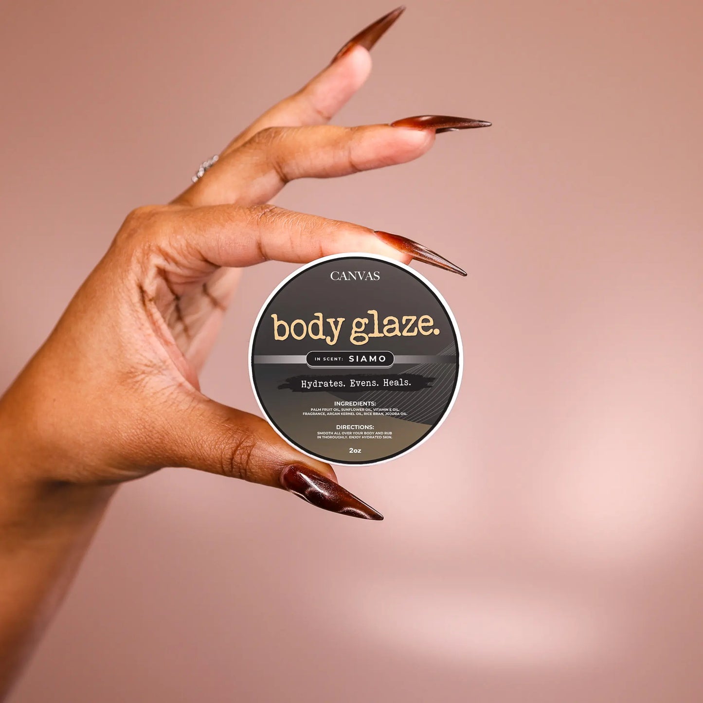 VIRAL Beauty Travel Size Body Glaze 2Oz Daily Moisturizer Skin Repair Anti-Aging Formula with Palm Fruit Oil & Argan Kernel Oil