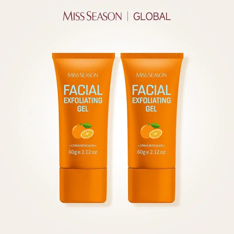 MISS SEASON Facial Exfoliating Gel 60G+60G Purify Pores, Leaving Skin Soft and Smooth.#Summervibes