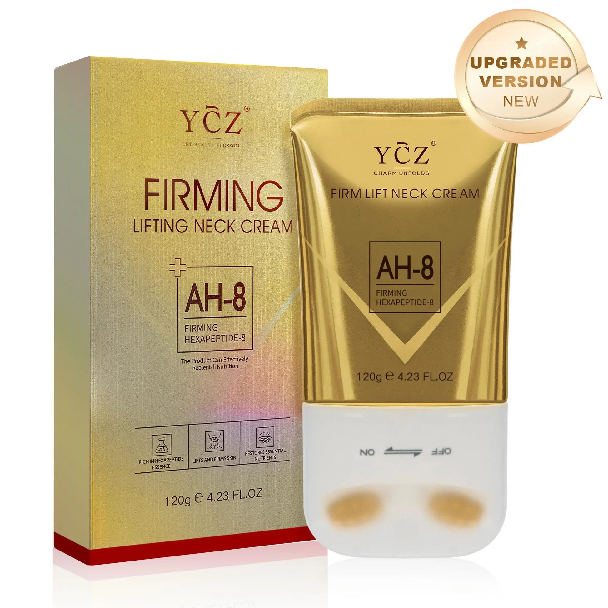 YCZ Neck Firming Cream, Upgraded Formula | Deep Moisturizing for Crepey Skin on Neck, Arms, Thighs & More | Cruelty-Free Skincare #Summervibes