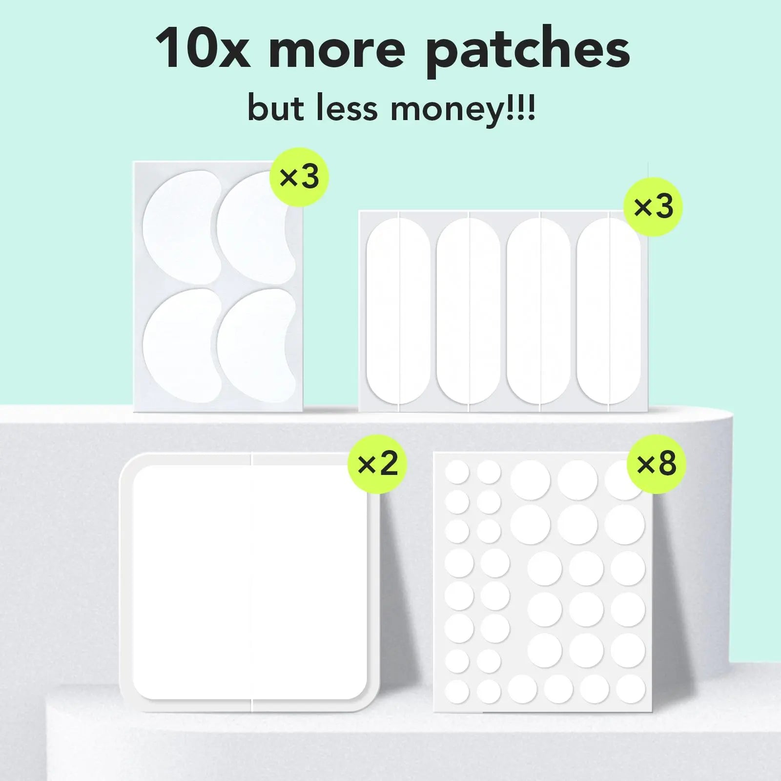 Litbear Skincare Large Pimple Patches 7 Sizes 306 Patches Acne Spot Treatment XL Hydrocolloid Bandages for Full Face Forehead Back and Body Skincare Mothers Day Gifts #Summervibes