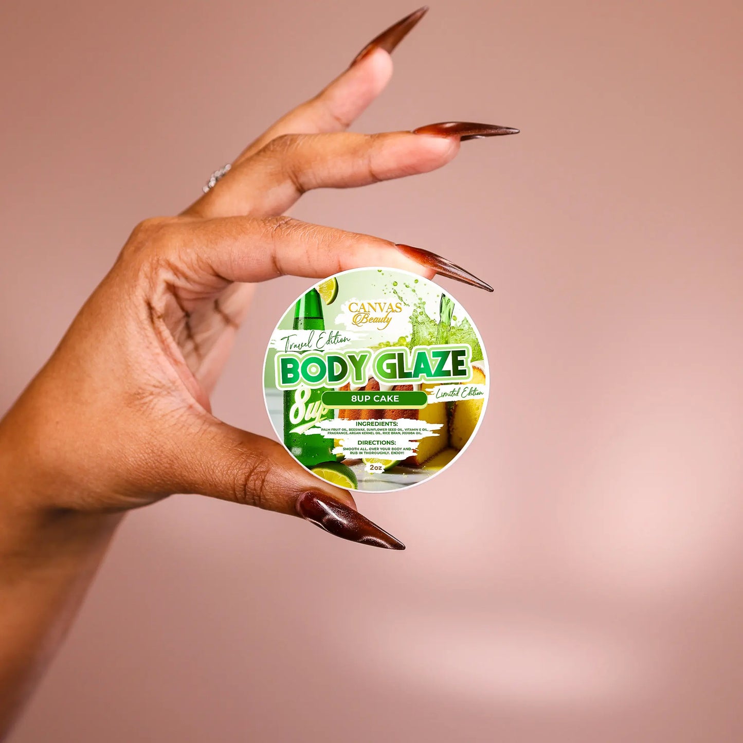 VIRAL Beauty Travel Size Body Glaze 2Oz Daily Moisturizer Skin Repair Anti-Aging Formula with Palm Fruit Oil & Argan Kernel Oil