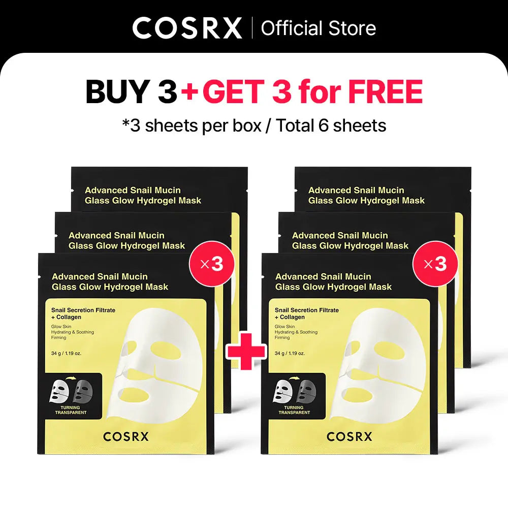 [COSRX Official] My Morning Glow - 6 Days Overnight Repair Solution | BOGO DEAL, OVERNIGHT SNAIL MUCIN COLLAGEN MASK Glowing Face Skincare Comfort