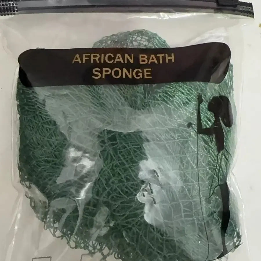 Authentic African Net Sponge - Premium Exfoliating Body Scrubber, Long & Durable Mesh Washcloth for Shower