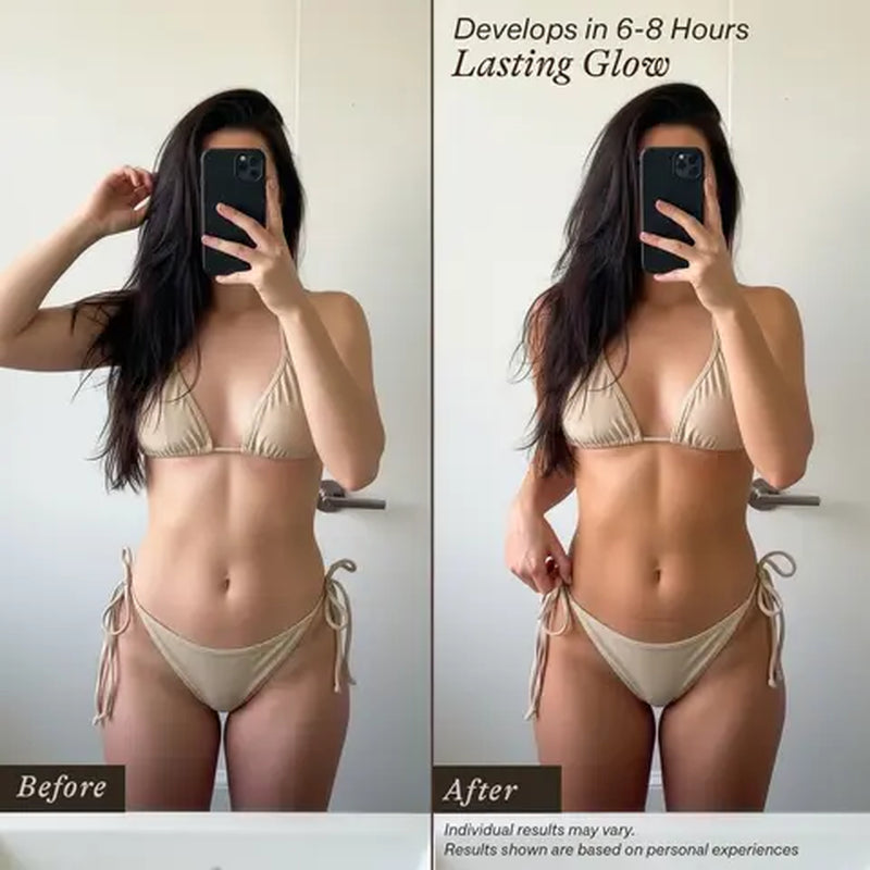 Beauty by Earth Self Tanner Body Mousse Travel Size - Best Gradual Self Tanner Clean Ingredients USA Made Cruelty Free Safe Tanning Foam Sunless Golden Streak Free Fake Tan Skincare Lightweight