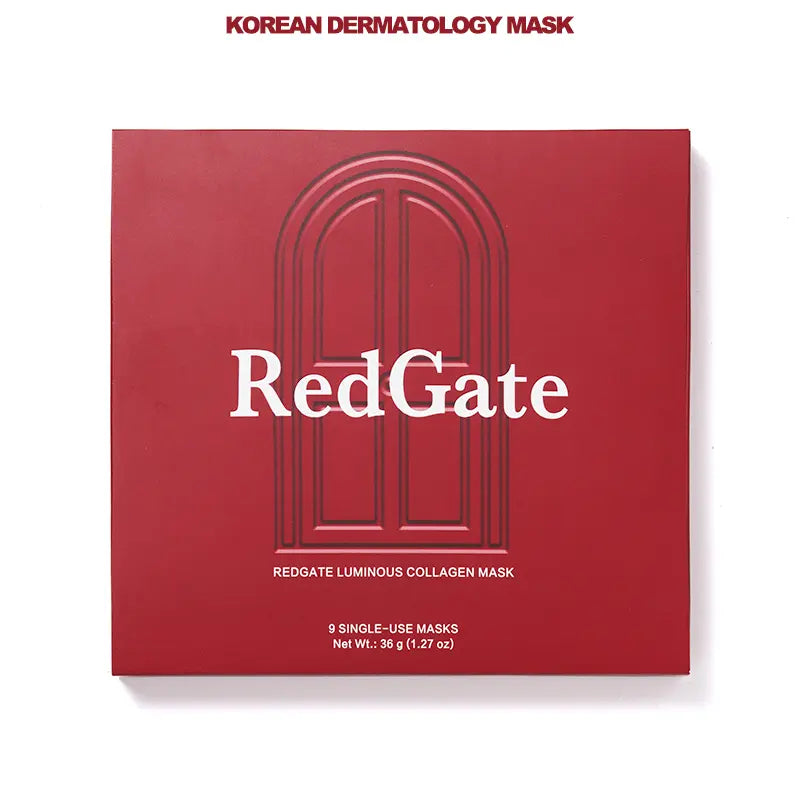 Redgate Korean Dermatology Luminous Collagen Mask (9Ea) |Deep Collagen Power Boosting Mask | Tear-Off Facial Mask for Firm Skin Repair