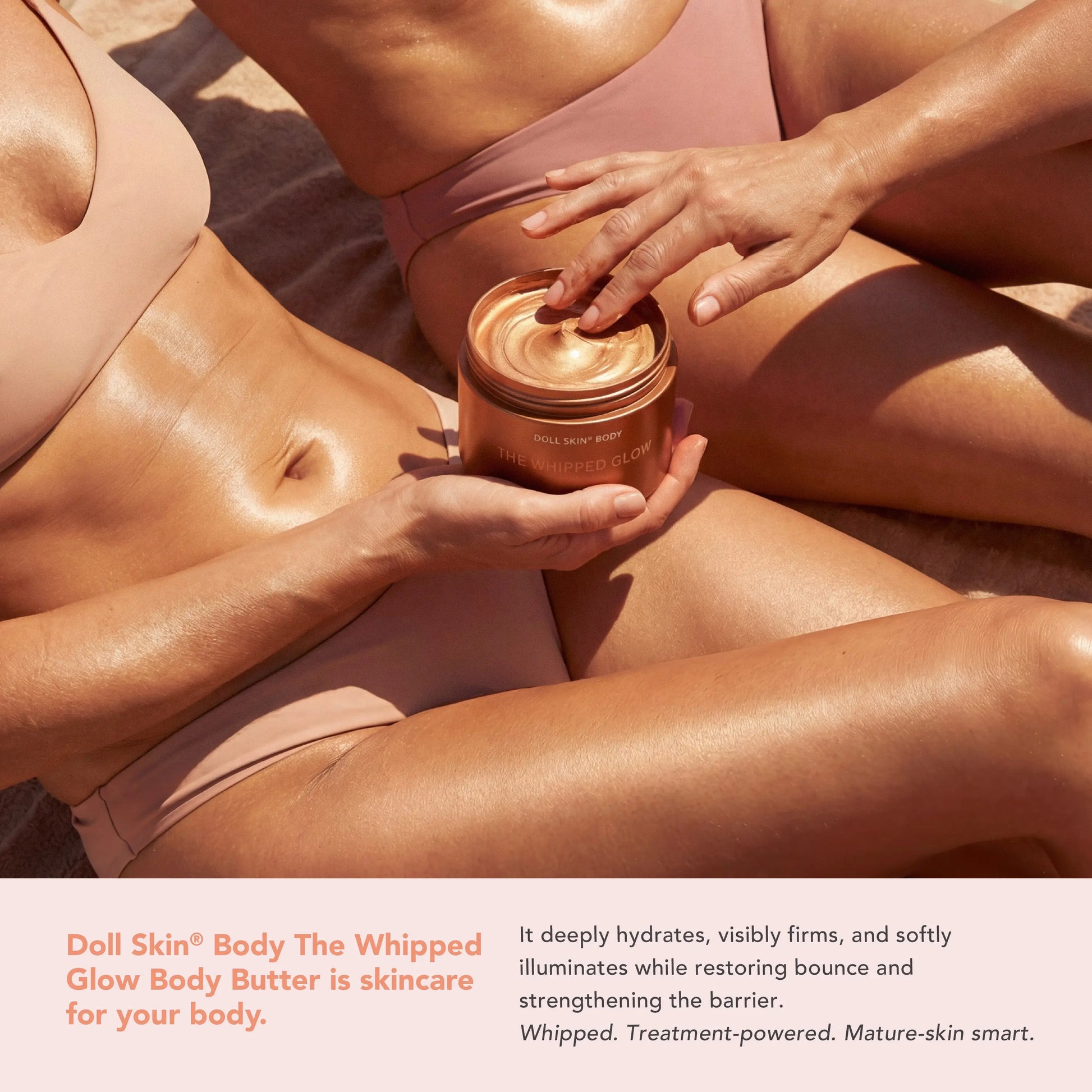 The Whipped Glow Body Butter with Crushed Pearl & Marshmallow Extract