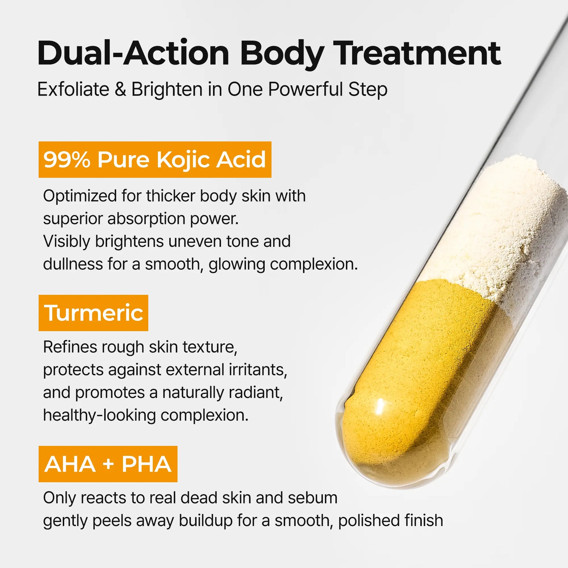 [Dr.Melaxin Official] Kojic Acid Turmeric Amber Face & Body Care Set, Dark Spot & Pigmentation Care for Uneven Skin Tone