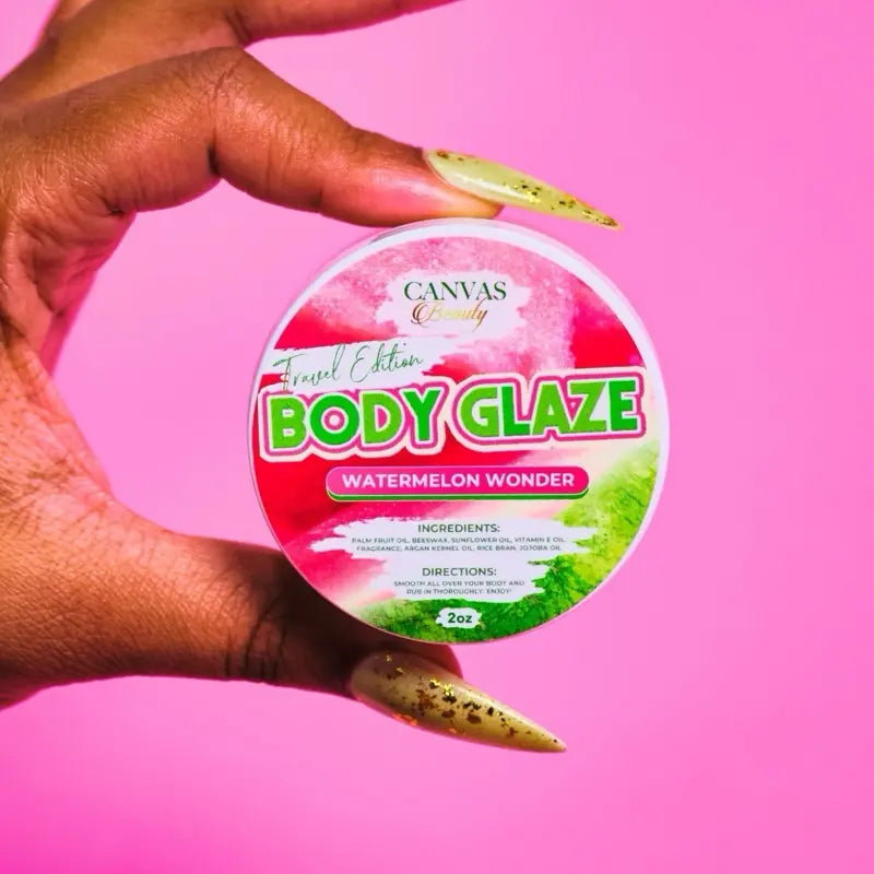 VIRAL Beauty Travel Size Body Glaze 2Oz Daily Moisturizer Skin Repair Anti-Aging Formula with Palm Fruit Oil & Argan Kernel Oil