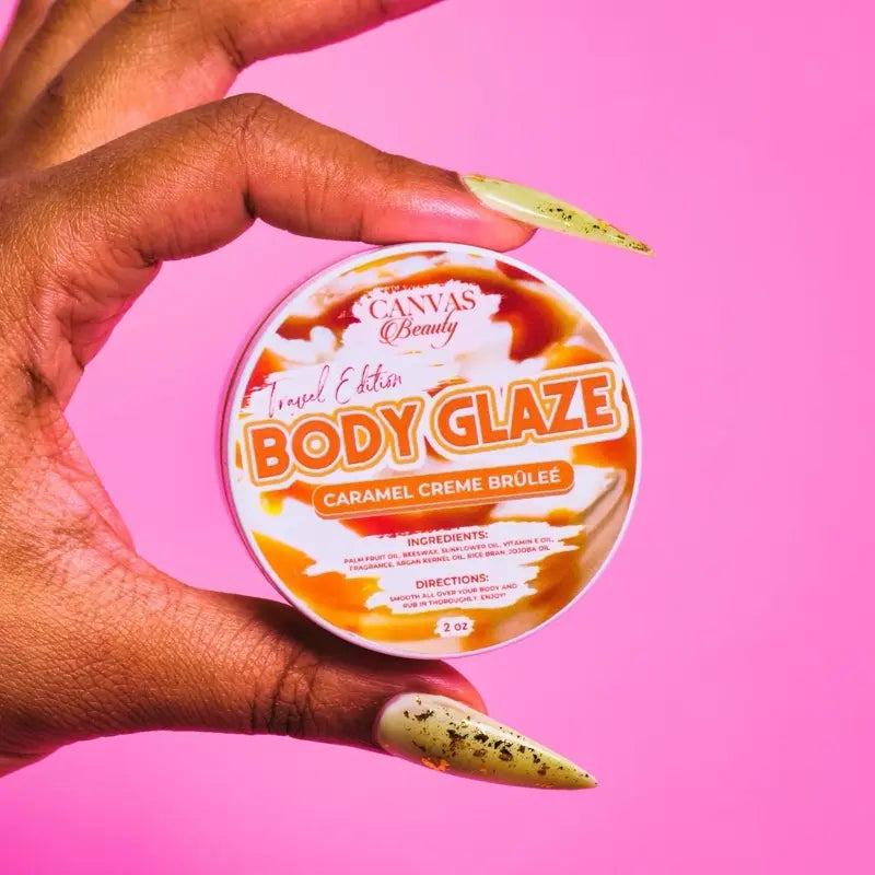 VIRAL Beauty Travel Size Body Glaze 2Oz Daily Moisturizer Skin Repair Anti-Aging Formula with Palm Fruit Oil & Argan Kernel Oil