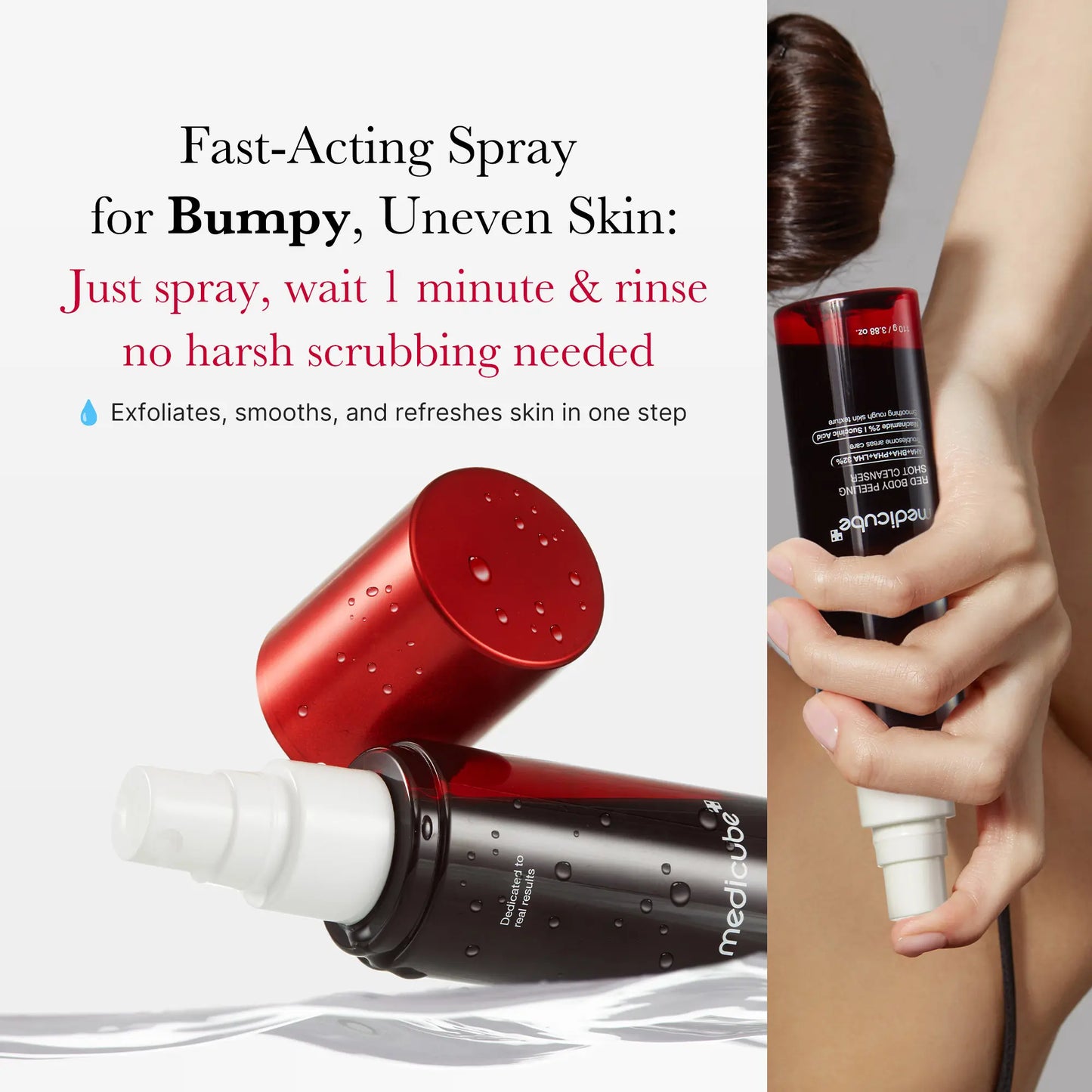 [Medicube] Red Body Peeling Shot Cleanser | Bloody Powerful Solution for Body