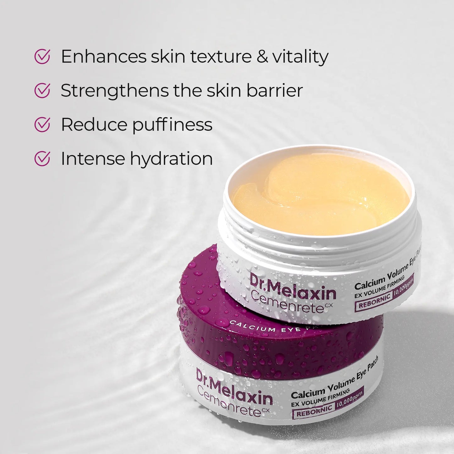 [Dr.Melaxin Official] Calcium Volume Eye Patch 60Ea - Anti-Aging, Drooping Eyelid, Puffiness | Korean Cosmetics, Firming & Moisture Mask under Eye Patch
