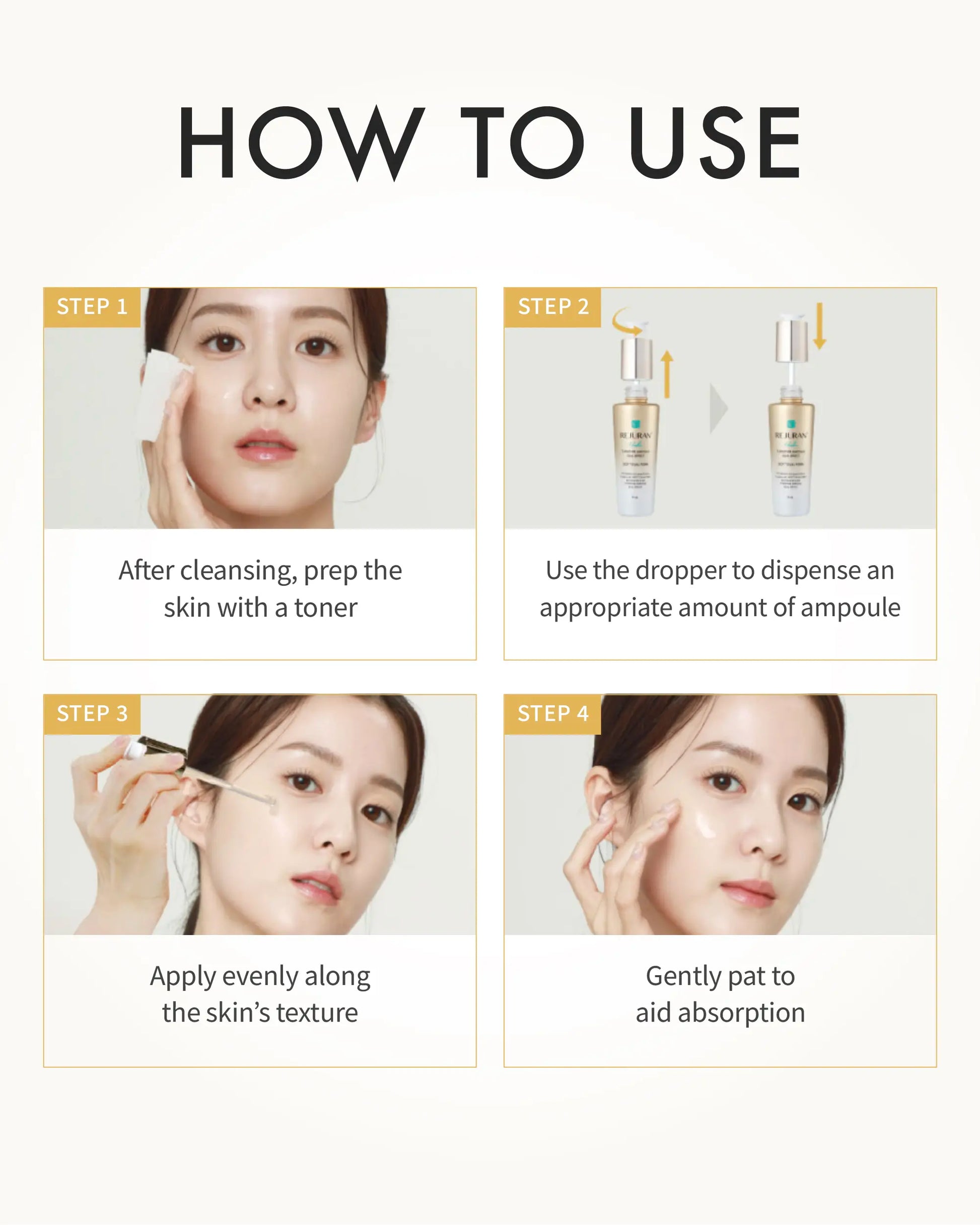 REJURAN Dual Effect Ampoule, DOT DUAL C-Pdrn - Rejuvenating Face Serum for Radient Glass Skin, Wrinkle and Fine Line Treatment, Firming, and Deep Hydration, Korean Skincare (1.01 Fl Oz)