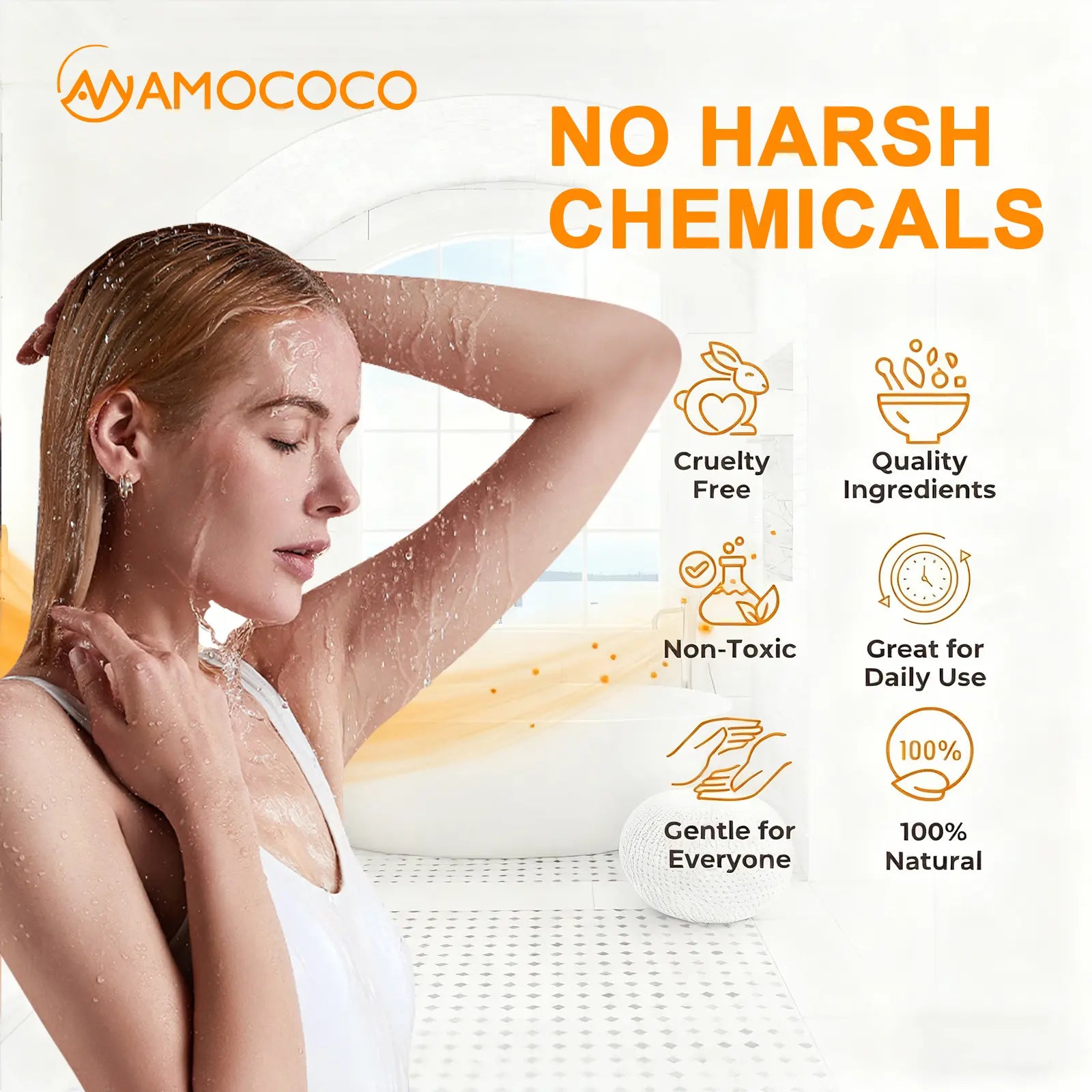 Turmeric Vitamin C Scrub Body Wash 500Ml, Gently Moisturizing and Soothing the Skin with a Long-Lasting Fragrance