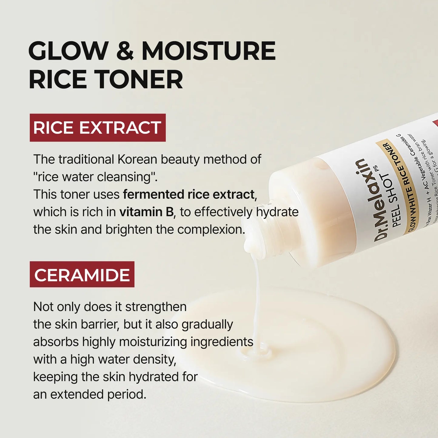 [Dr.Melaxin Official] the Ultimate Exfoliating Glow Rice Routine Set Exfoliating Glow Rice Peel Shot Facial Cleanser Pore Care Serum Skin Repair Care