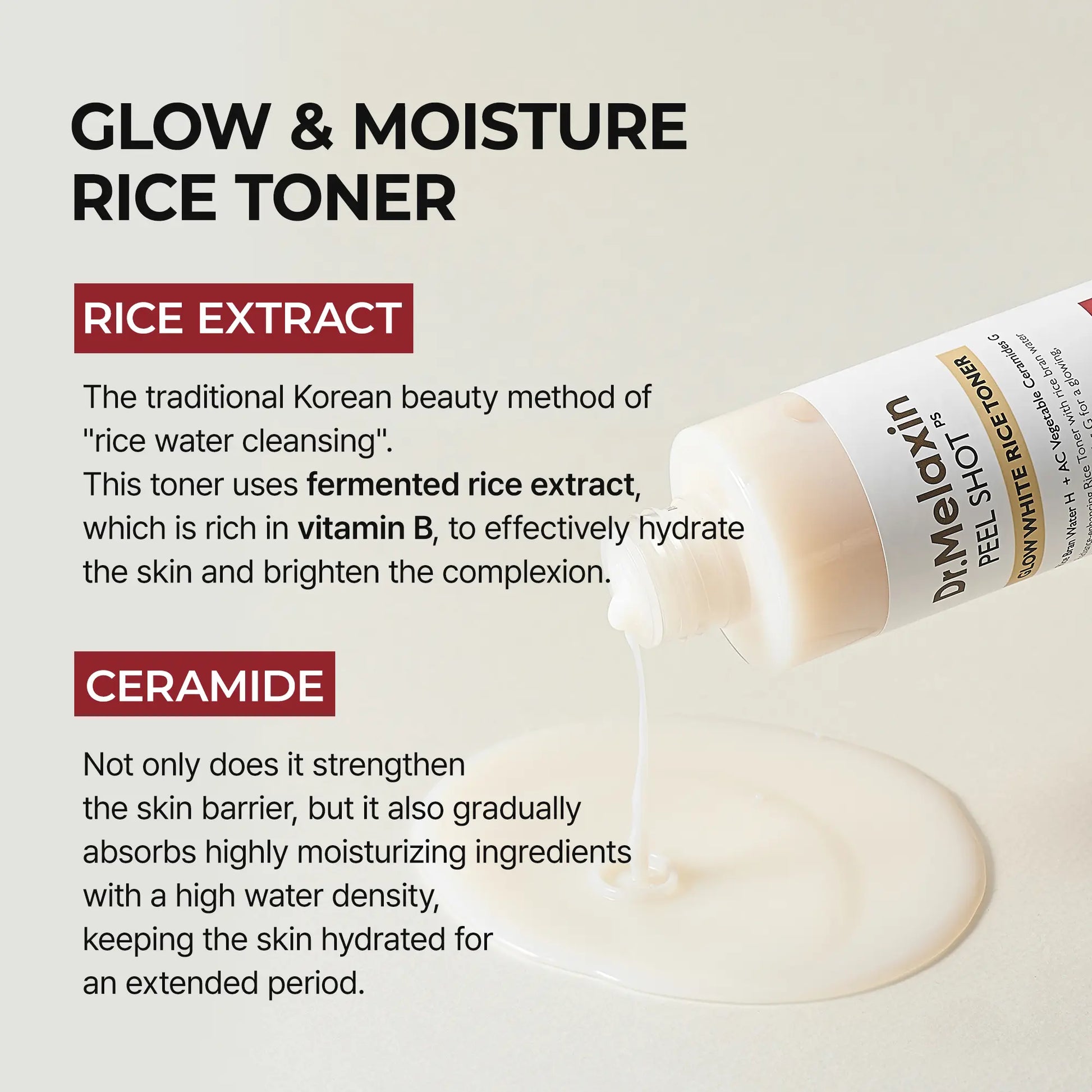 [Dr.Melaxin Official] the Ultimate Exfoliating Glow Rice Routine Set Exfoliating Glow Rice Peel Shot Facial Cleanser Pore Care Serum Skin Repair Care