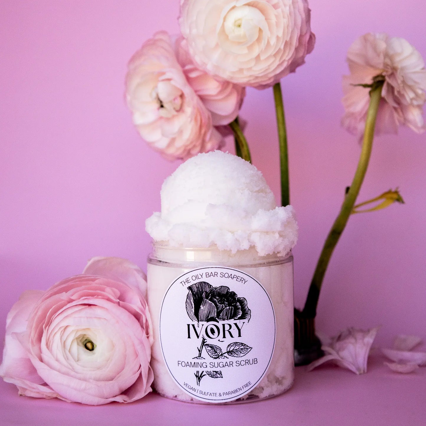 Foaming Sugar Scrub for Gentle Skin Exfoliation - Body Care