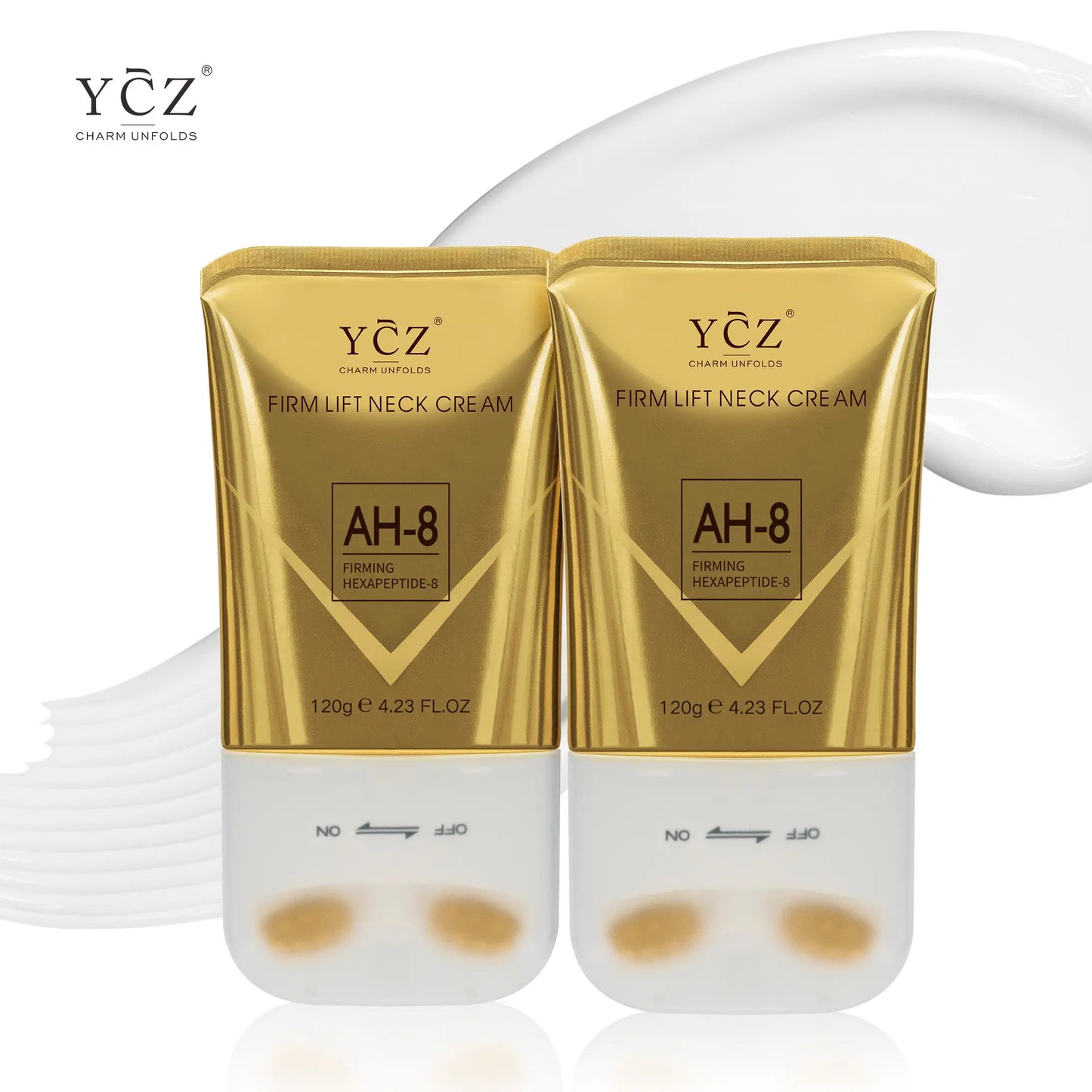 YCZ Neck Firming Cream, Upgraded Formula | Deep Moisturizing for Crepey Skin on Neck, Arms, Thighs & More | Cruelty-Free Skincare #Summervibes