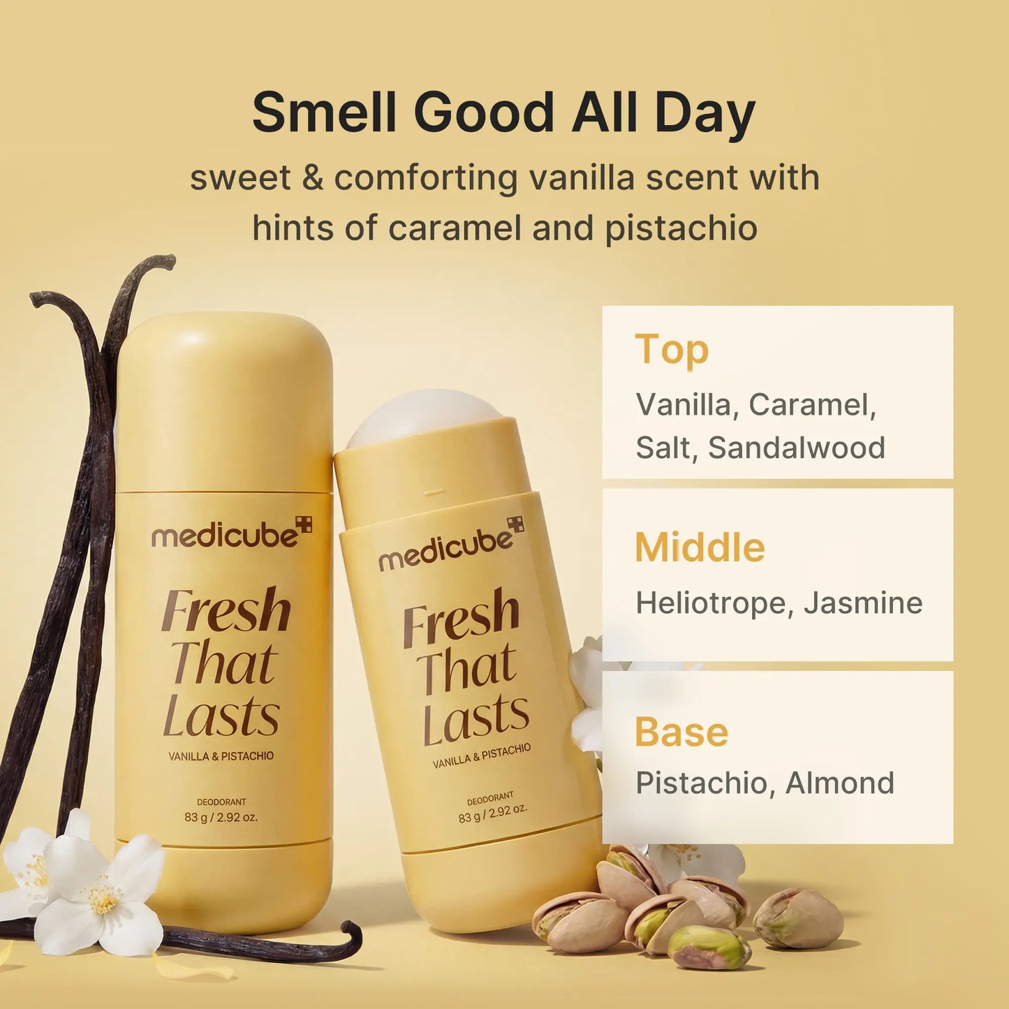[NEW] [Medicube] Summer Essentials Duo for Summer Sun Care | Brightening, Smoothing, Hydrating Face & Body Care | Deodorant Vanilla & Pistachio, No Cast Just Glow Collagen Sunscreen, Kojic Acid Jelly Mist Serum, Kojic Acid Body Wash | Korean Skincare