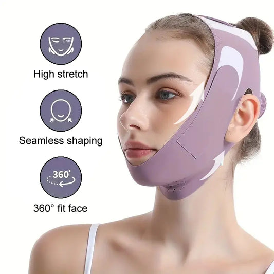 Breathable V Line Face Lifting Strap - Chin and Cheek Lifting Bandage for V Face Lift - Sleeping Mask Strap for Women - Firming and Contouring V Shape Lift Enhance Skin Elasticity Reduce Fine Lines Revitalize Skin for All Skin Types - Gift Idea
