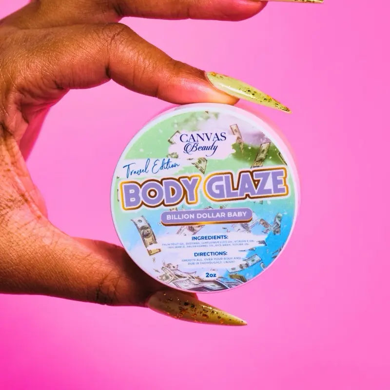 VIRAL Beauty Travel Size Body Glaze 2Oz Daily Moisturizer Skin Repair Anti-Aging Formula with Palm Fruit Oil & Argan Kernel Oil