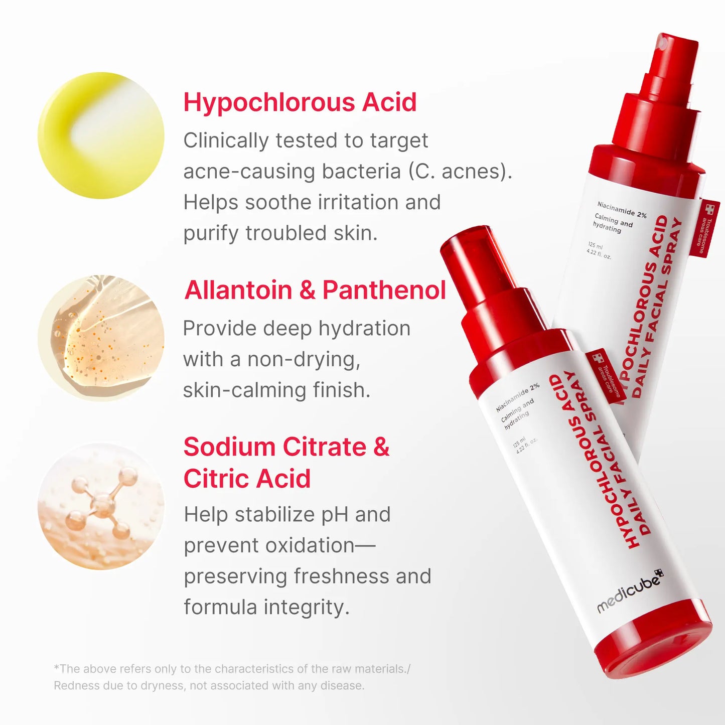[Medicube] Hypochlorous Power Relief SOS Spray Designed for Acne Prone Skin | Hypochlorous Acid Facial Mist for Soothing Redness Due to Dryness | for Uneven Skin Tone & Texture | Korean Skincare | 4.22 Fl.Oz
